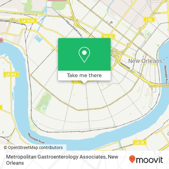 Metropolitan Gastroenterology Associates map