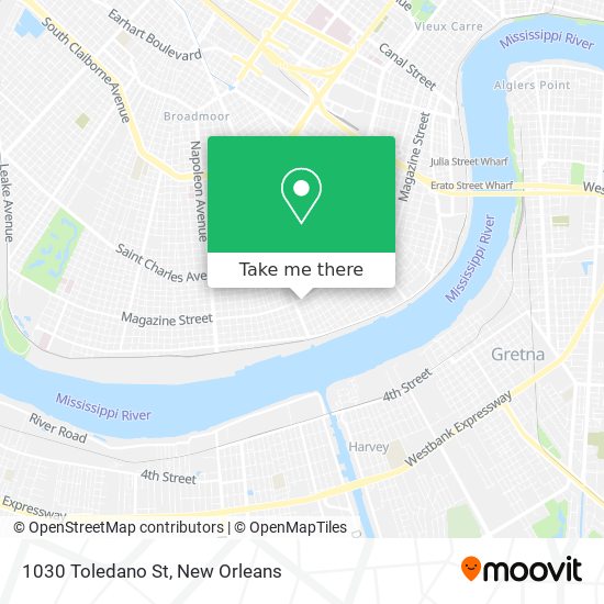 Mapa de 1030 Toledano St