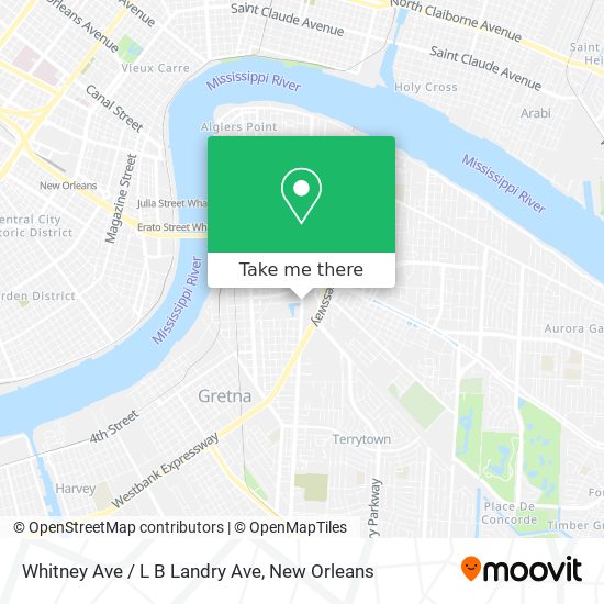 Whitney Ave / L B Landry Ave map