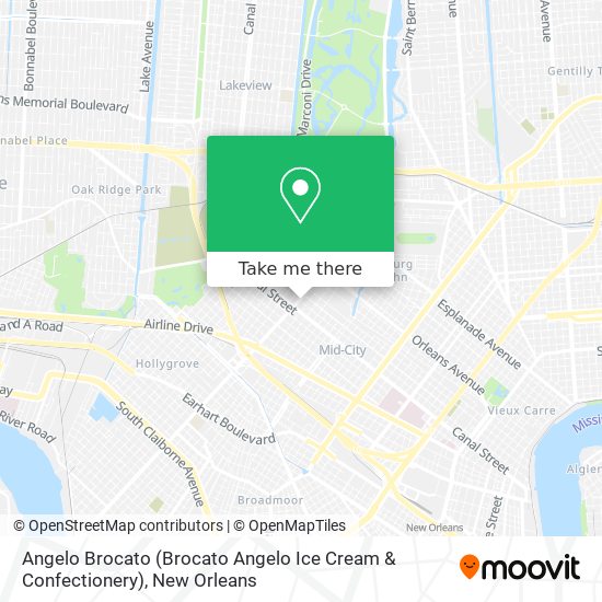 Angelo Brocato (Brocato Angelo Ice Cream & Confectionery) map