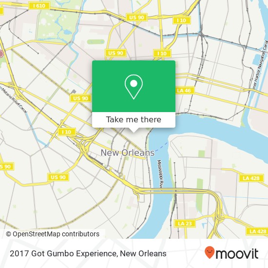 2017 Got Gumbo Experience map