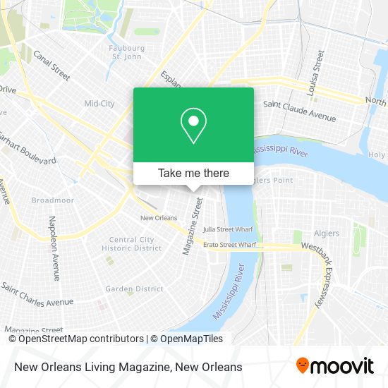 New Orleans Living Magazine map