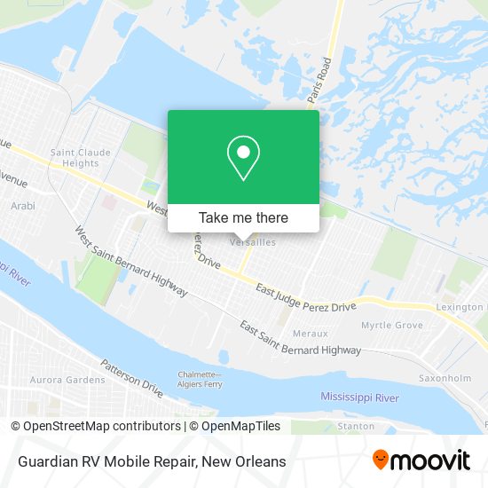 Mapa de Guardian RV Mobile Repair