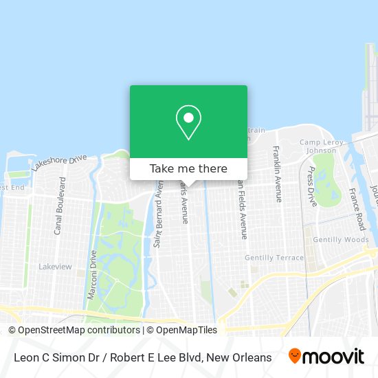 Leon C Simon Dr / Robert E Lee Blvd map