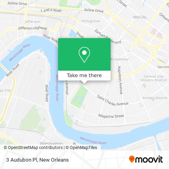 Mapa de 3 Audubon Pl