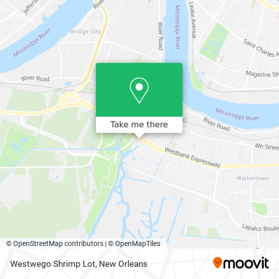 Westwego Shrimp Lot map
