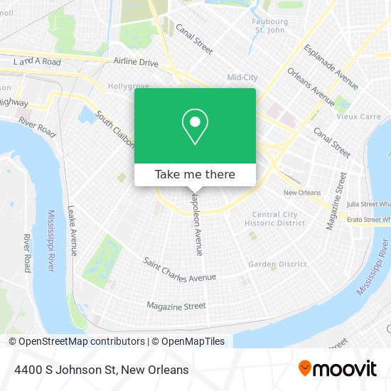 Mapa de 4400 S Johnson St