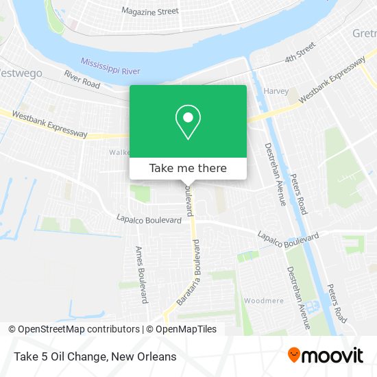 Mapa de Take 5 Oil Change