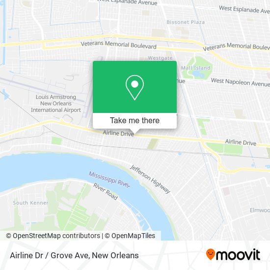 Mapa de Airline Dr / Grove Ave