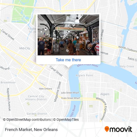 Mapa de French Market