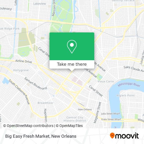 Big Easy Fresh Market map