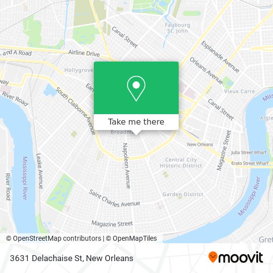 Mapa de 3631 Delachaise St