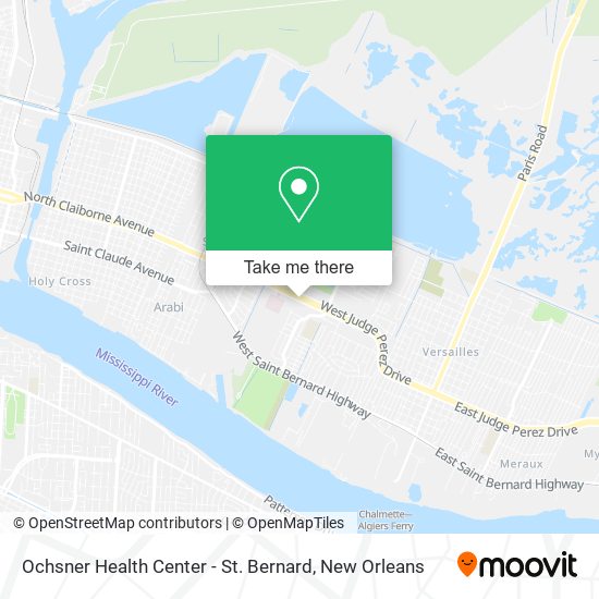 Mapa de Ochsner Health Center - St. Bernard