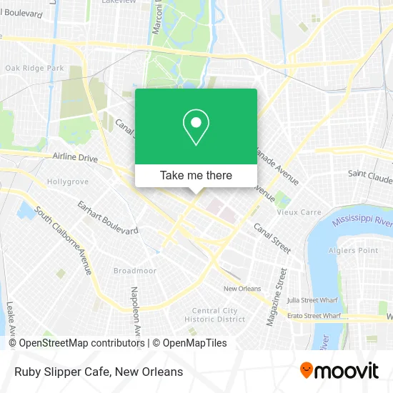 Ruby Slipper Cafe map