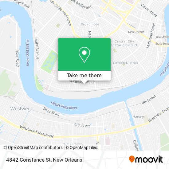 4842 Constance St map