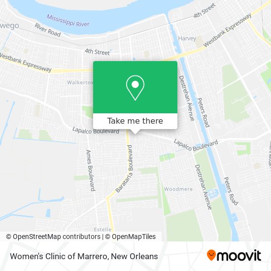 Mapa de Women's Clinic of Marrero