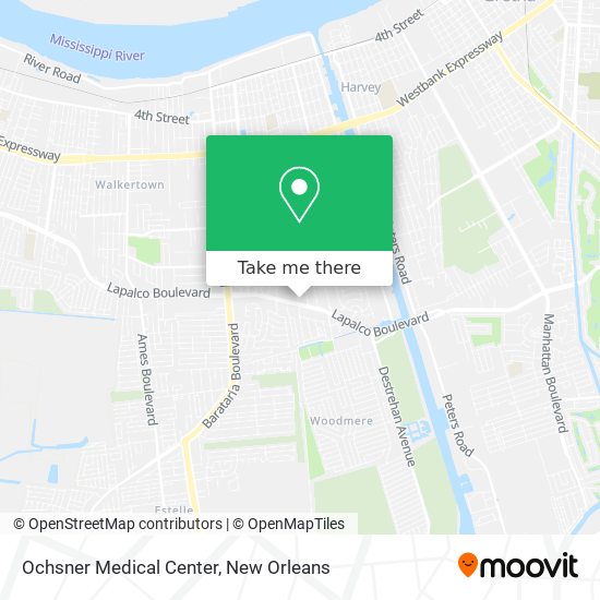 Ochsner Medical Center map