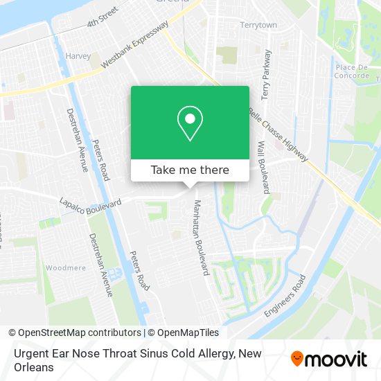 Mapa de Urgent Ear Nose Throat Sinus Cold Allergy