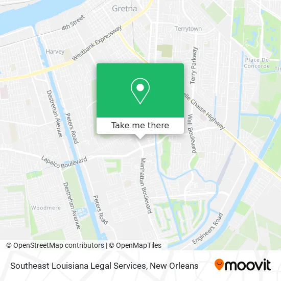 Mapa de Southeast Louisiana Legal Services
