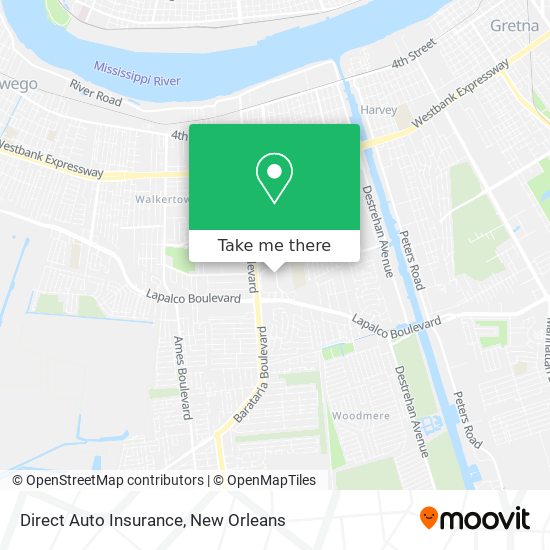 Direct Auto Insurance map