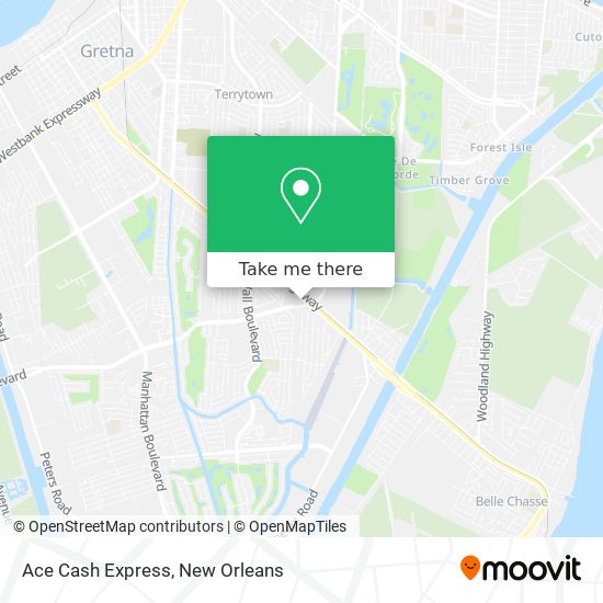 Mapa de Ace Cash Express
