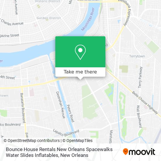 Bounce House Rentals New Orleans Spacewalks Water Slides Inflatables map