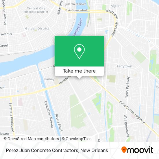Perez Juan Concrete Contractors map