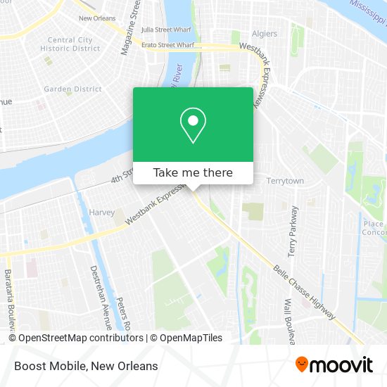 Mapa de Boost Mobile