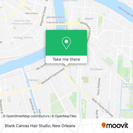 Blank Canvas Hair Studio map