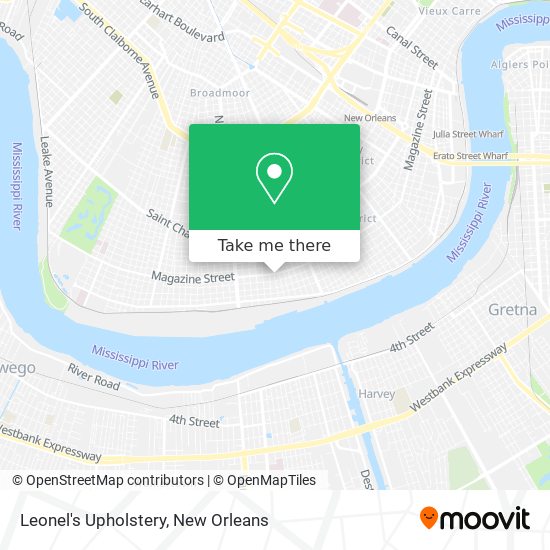 Leonel's Upholstery map