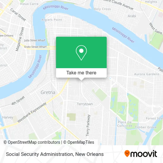 Social Security Administration map