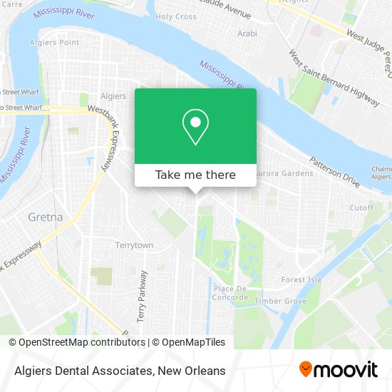 Mapa de Algiers Dental Associates