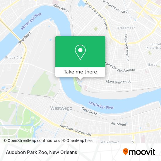Mapa de Audubon Park Zoo