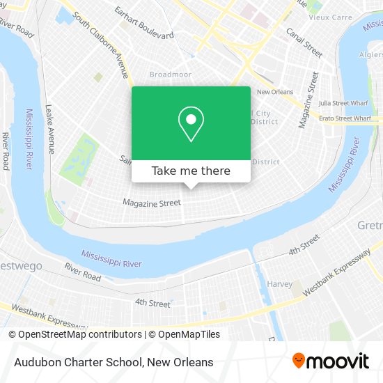 Mapa de Audubon Charter School