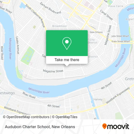 Audubon Charter School map