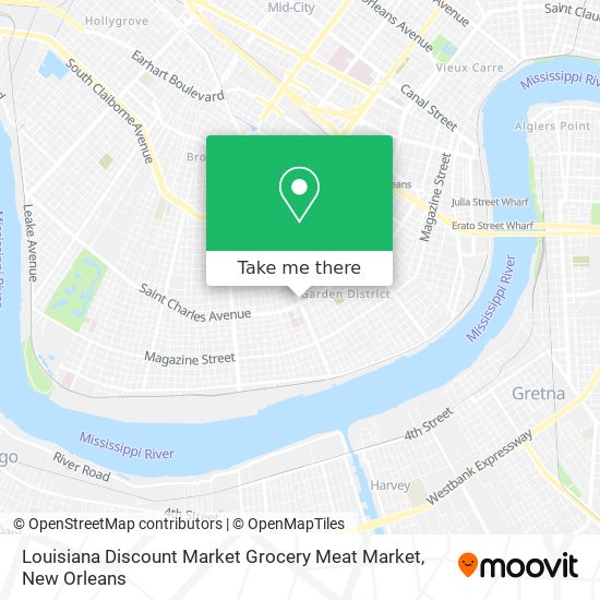 Louisiana Discount Market Grocery Meat Market map