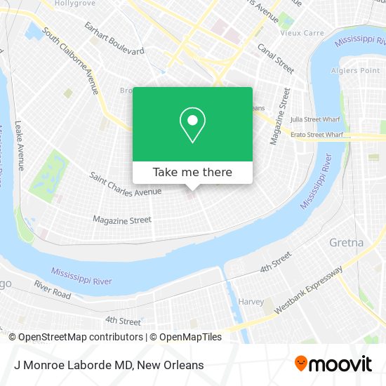 J Monroe Laborde MD map