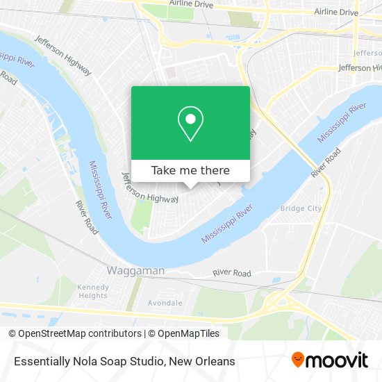 Mapa de Essentially Nola Soap Studio