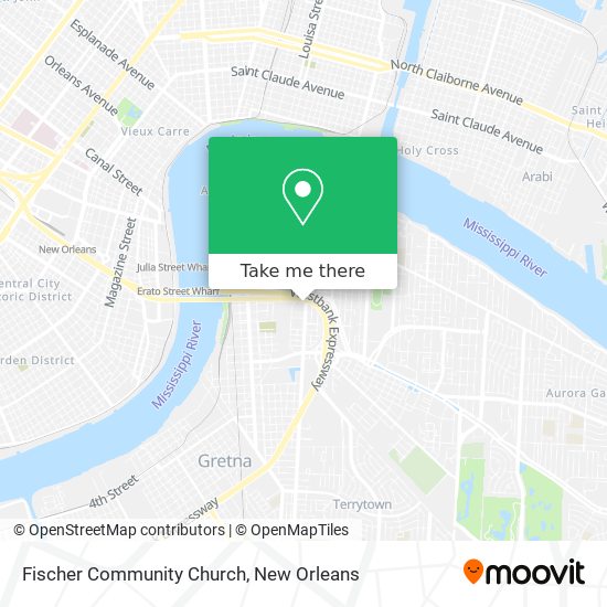Fischer Community Church map