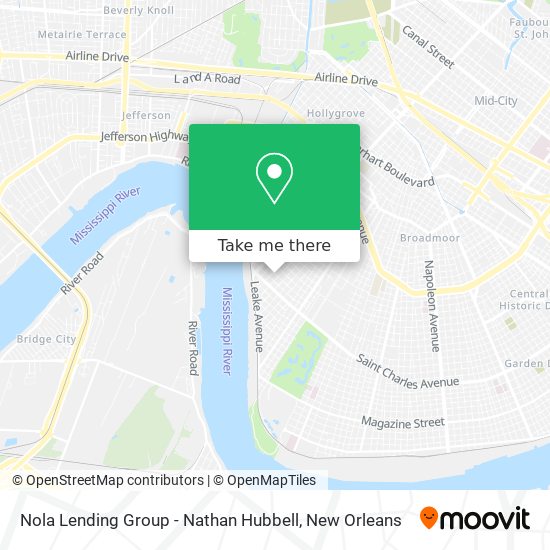 Mapa de Nola Lending Group - Nathan Hubbell
