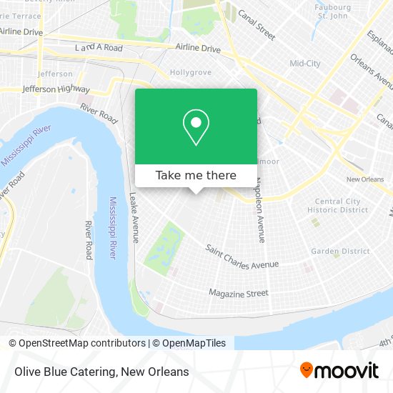 Olive Blue Catering map