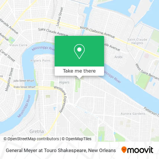 Mapa de General Meyer at Touro Shakespeare