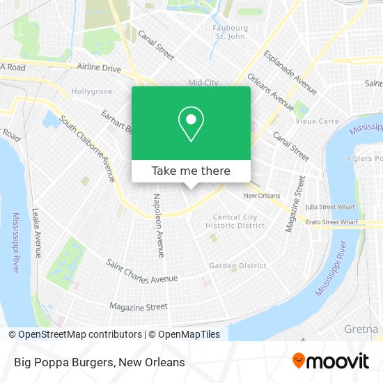 Mapa de Big Poppa Burgers