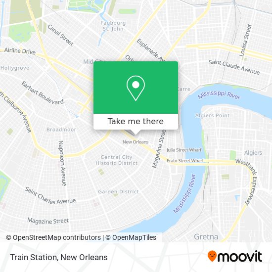 How to get to Train Station in New Orleans by Bus or Streetcar