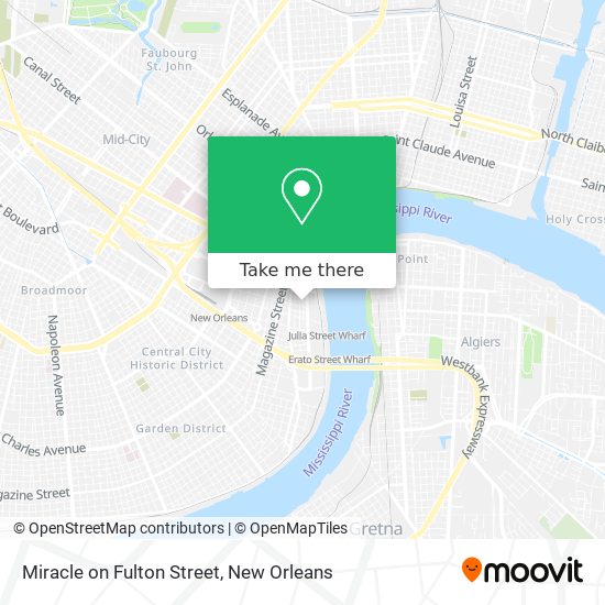 Miracle on Fulton Street map