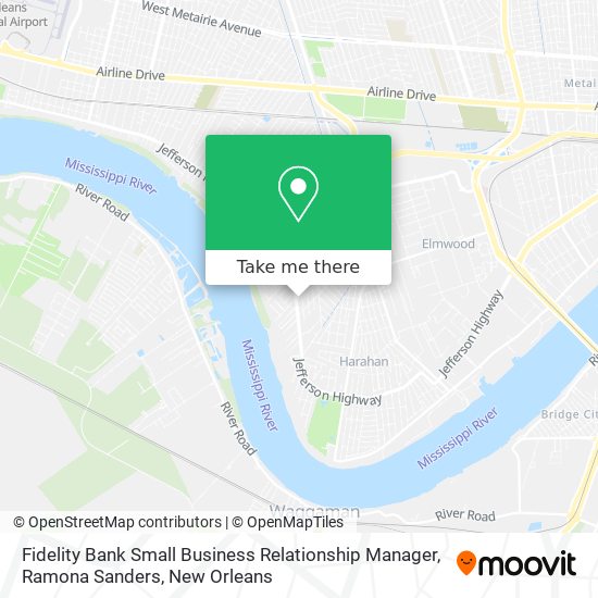 Fidelity Bank Small Business Relationship Manager, Ramona Sanders map