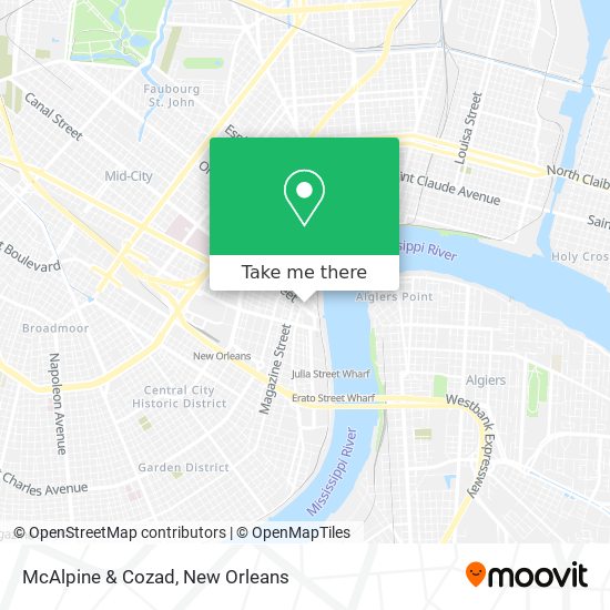 McAlpine & Cozad map