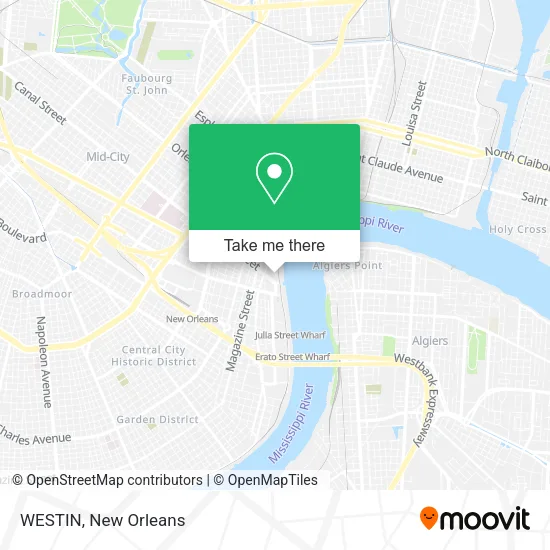 WESTIN map