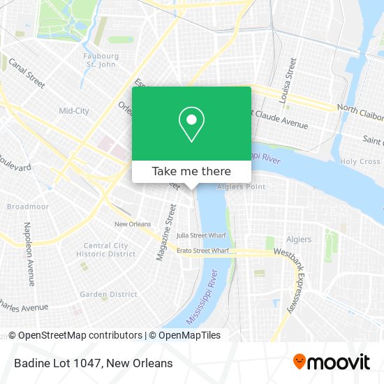 Badine Lot 1047 map