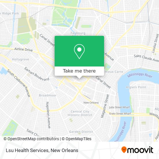 Lsu Health Services map